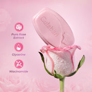 Dabur Gulabari Pure Rose Soap 150g (Pack of 4) | Moisturizing Bathing Soap for Radiant Glowing Skin & Body | Glycerine & Niacinamide | Long Lasting Fragrance | For Men & Women