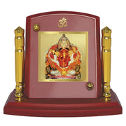 DIVINITI 24K Gold Plated Religious Car Dashboard Frame | Premium God Idol Frame for Car, Home Mandir & Office Table | Spiritual Gift, Decorative Showpiece | Siddhivinayak