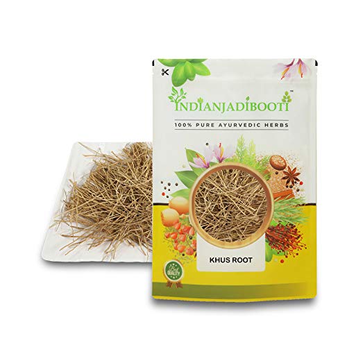 IndianJadiBooti Pure Khus Root (Vetiver/Ramacham) | Raw Herbal Coolant for Drinking Water, Glowing Skin & Summer Body Heat Relief, 900 Grams | (Pack Of 2)