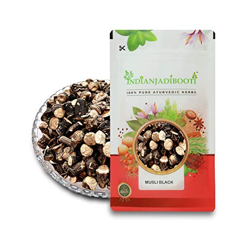 IndianJadiBooti Pure Black Musli Roots (Kali Musli) | Curculigo Orchioides | Traditional Ayurvedic Rasayana for Holistic Vitality, Physical Stamina & Rejuvenation, 100 Grams Pack | (Pack Of 2)