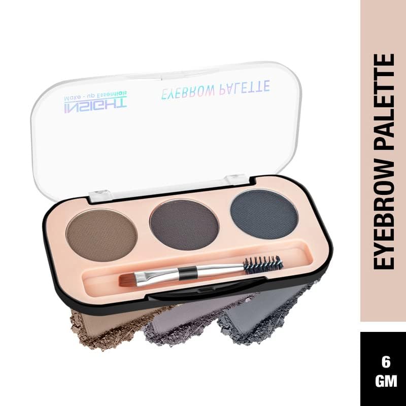 INSIGHT Eyebrow Palette | Smooth Texture | Water Resistant | Good Intensity|Buildable Color |Easy To Blend |Fine Milled Powder|Multicolor-6g