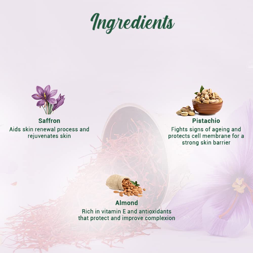 Biotique Bio Saffron Dew Youthful Moisturizer | Protects Skin Cells | Prevents Ageing and Retains Youthful Glow | 100% Botanical Extracts | Suitable for All Skin Types | 50g