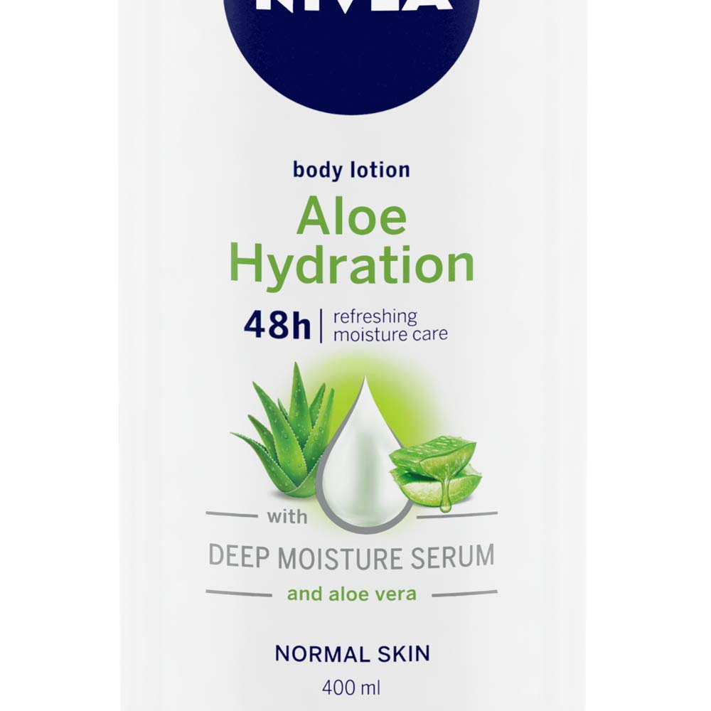 NIVEA Aloe Hydration Body Lotion, 400ml & NIVEA Aloe Hydration Body Lotion, 200 ml (Pack of 2)