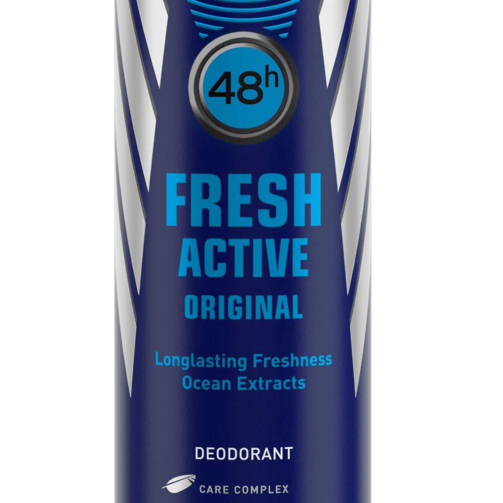 NIVEA Fresh Buy 2 Active Deodorant For Men, 150ml & Get 1 Free NIVEA Protect Care Deodorant For Men, 150ml