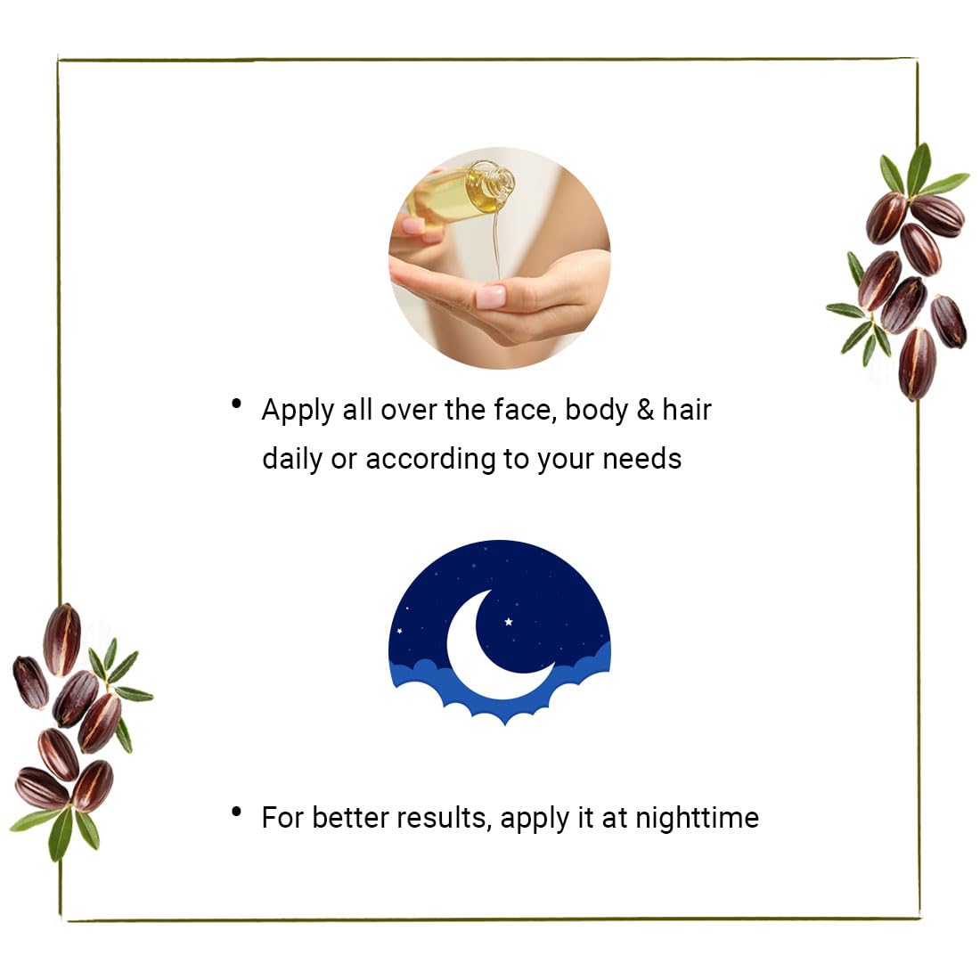 KEYA SETH AROMATHERAPY Jojoba Oil for Face, Body & Hair – Moisturizing, Anti-Aging, Sunburn Care, Hair Growth with Flavonoids, Vitamin A & E 100ml
