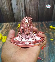 SHINDE EXPORTS Adiyogi Statue for Car Dashboard | Mahadev Shiv Idol Murti for Pooja, Gift, Home & Office Decor. (Silver Tone) (Copper Tone)