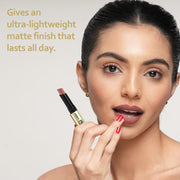 INSIGHT Professional Air Matte Lipstick | Smooth Finish | All Day Comfort | Infused with Rosehip Oil and Avocado Butter | One Swipe Color - (Mulan) (3g) (Pack of 2)