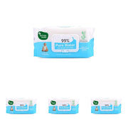 Mother Sparsh 99% Pure Water (72 Unscented Baby Wipes) - Super Thick Fabric (Pack of 4)