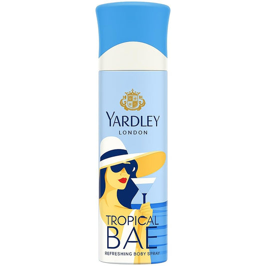 Yardley London Refreshing Body Spray 90% Naturally Derived 150ml (Tropical BAE)