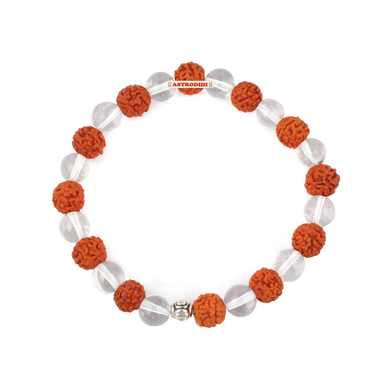 Astrodidi Rudraksha Crystal Sphatik Stone Combination Bracelet Original for Men and Women