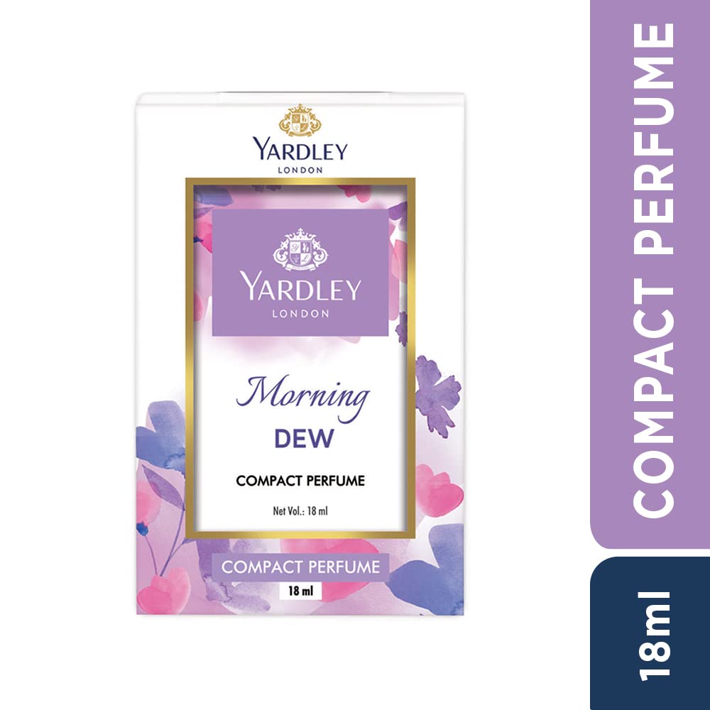 Yardley London Morning Dew Deo 150ml+Morning Dew Perfume 100ml +Morning Dew Compact Perfume, 18ml