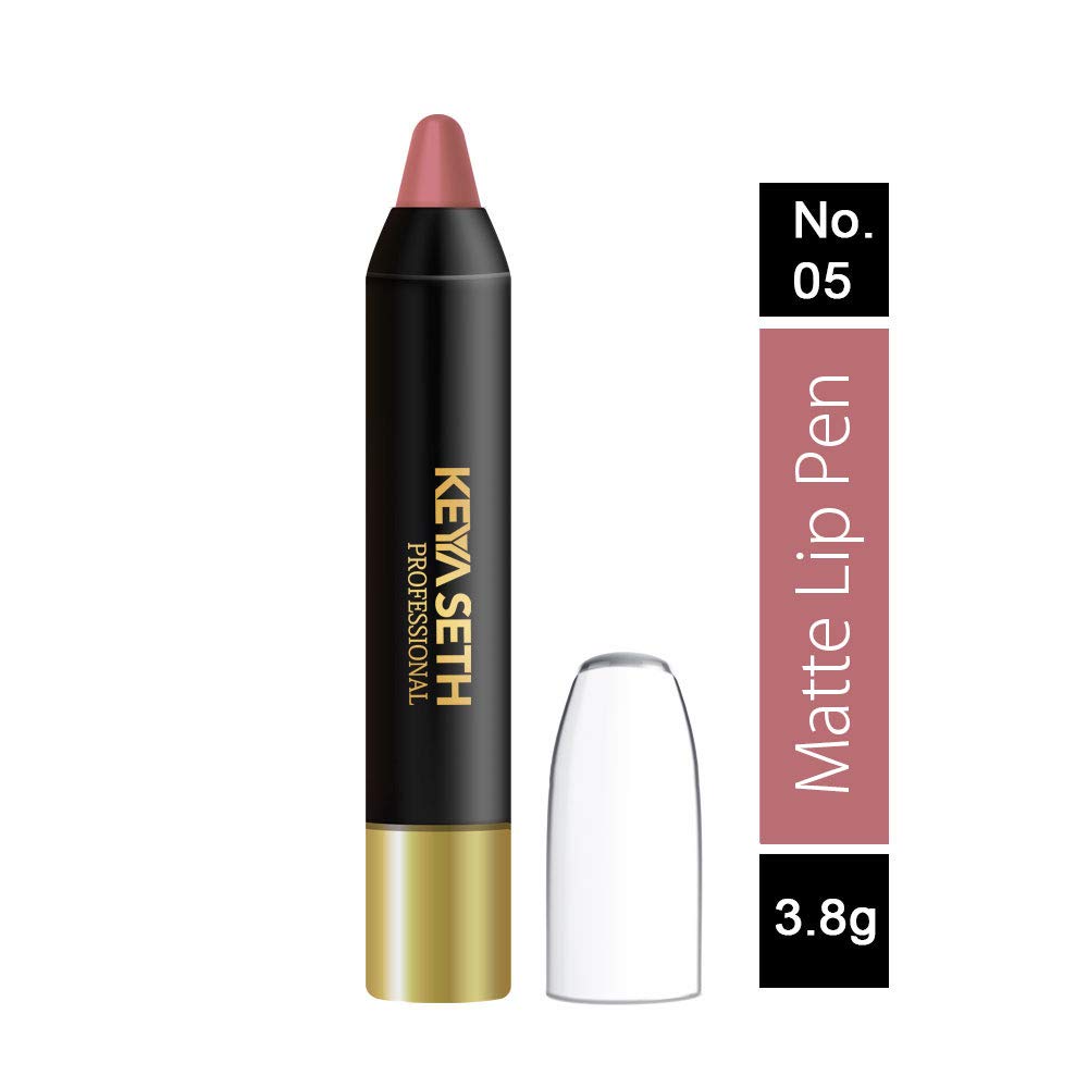 Keya Seth Aromatherapy, Matte Lip Pen 05 (05 Dark Nude Pink)