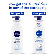 NIVEA Body Lotion, Aloe Hydration, with Aloe Vera for Instant Hydration in Summer, for Men & Women 600 ml & NIVEA Body Lotion For Men & Women, Express Hydration, for Fast Absorption, 400 ml