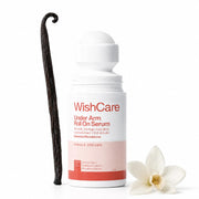 WishCare Underarm Roll On Serum - 5% AHA, 3% Kojic Acid, BHA, Licorice, Inulin - Underarm Lightening & Odour Control - Long Lasting Vanilla Fragrance