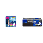 Stayfree Secure XL Cottony Sanitary napkins with Wings (40 Count) & Stayfree Advanced XL All Night Sanitary napkins (28 Count)