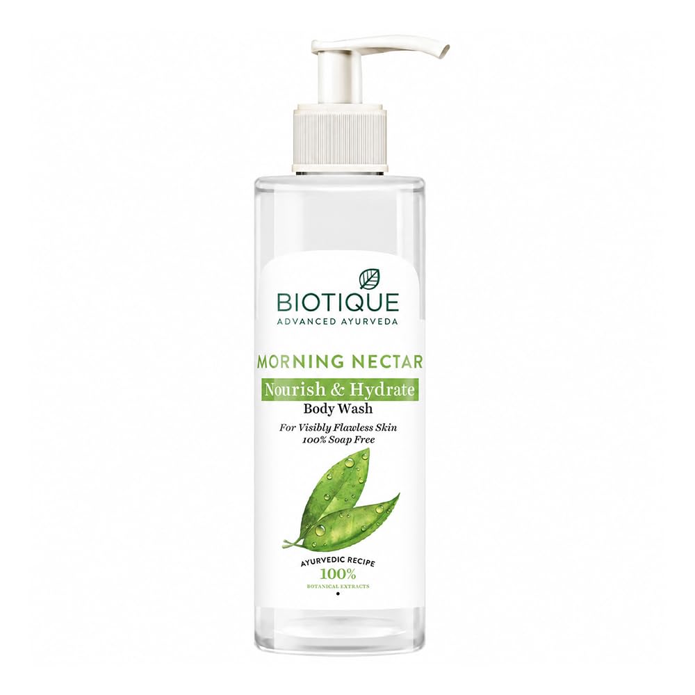 Biotique Morning Nectar Nourish & Hydrate Body Wash For Visibly Flawless Skin, 200ml