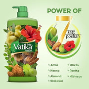 Dabur Vatika Health Shampoo - 1 L | With Henna & Amla | For Strong, Problem-Free Hair