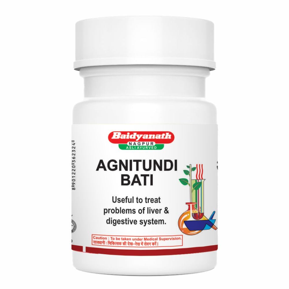 Baidyanath Asli Ayurved Agnitundi Bati - 80 Tablets (Pack Of 2)