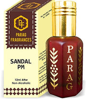 Parag Fragrances Sandal Pm Attar 1 Tola / 12ml (Crystal Series) Natural Distiled Attar/Alcohol Free Attar/Long Lasting Attar