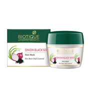 Biotique Onion Black Seed Hair Mask, Ideal for Hair Fall Control, 175g | Hair Nourishment, Hairfall control