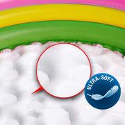 Toy Imagine 4 ft Round Inflatable Baby Pool – Sunset Glow 3 Ring Swimming Pool with Double Quick Air Pump | Mini Water Bath Tub for Kids | Swimming & Water Fun | Holi