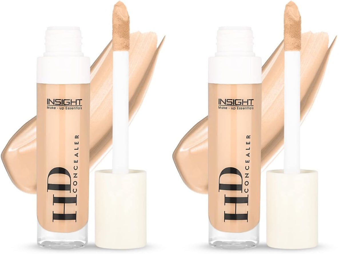 INSIGHT HD Concealer for Everyday Use | Matte Finish | Medium Coverage - LN10 (8g) (Pack of 2)