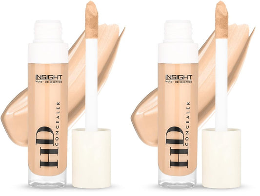 INSIGHT HD Concealer for Everyday Use | Matte Finish | Medium Coverage - LN10 (8g) (Pack of 2)