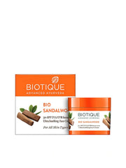 Biotique Bio Sandalwood 50+ SPF UVA/UVB Sunscreen Ultra Soothing Face Lotion, 120 ml|Bio Sandalwood Face & Body Sun Cream Spf 50 Uva/Uvb Sunscreen For All Skin Types,50gm|Set of 2 Items