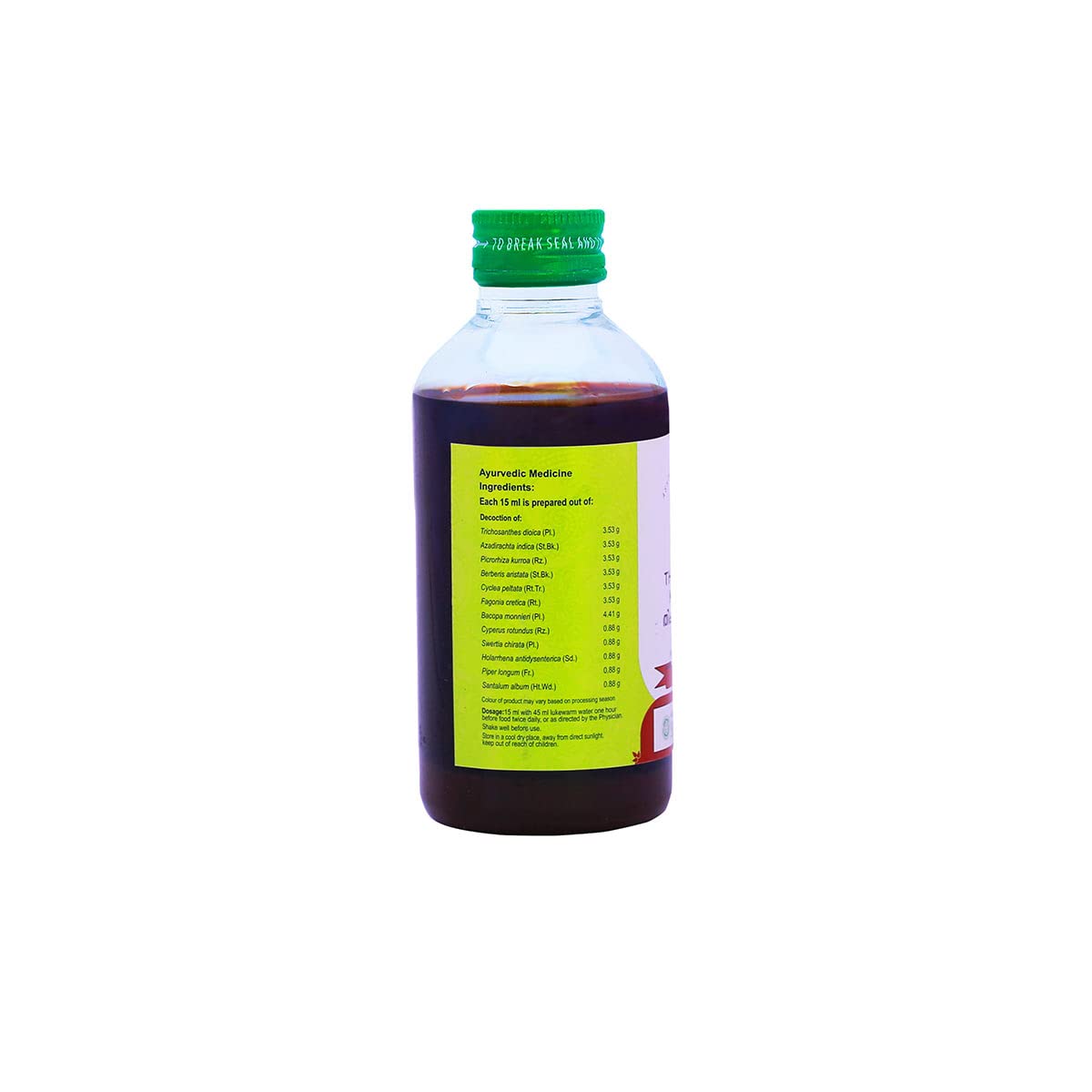 Vaidyaratnam Thikthakam Kashayam 200 ml