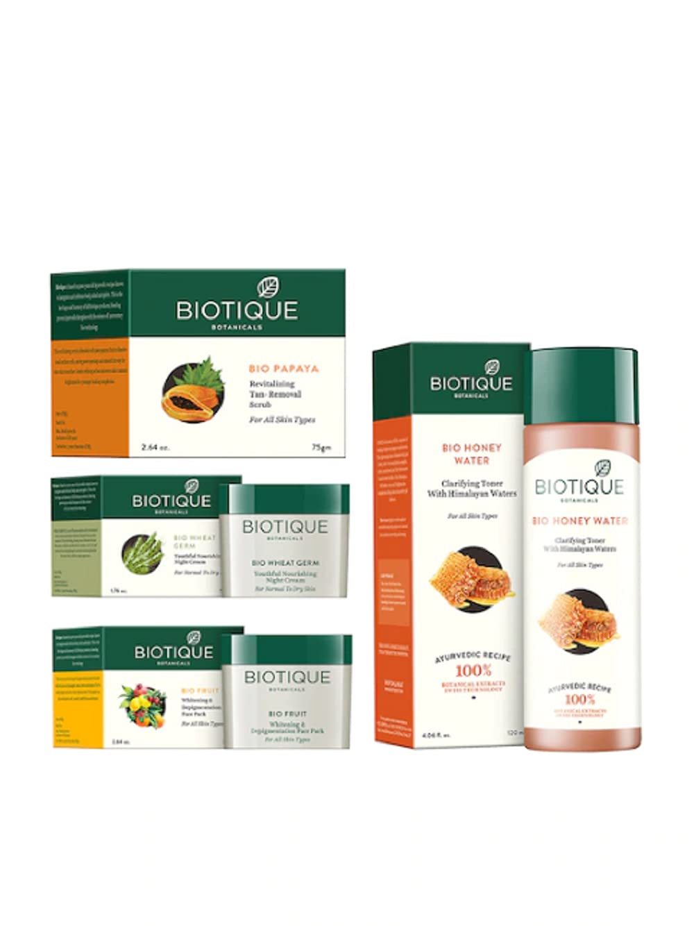 Biotique combo Set of Toner, Scrub, Night Cream & Face Pack_title11