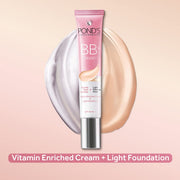 POND'S Bb+ Natural Cream, Instant Spot Coverage + Light Make-Up Glow For All Skin Types, Ivory 18G (Pack Of 2)