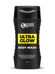 Beardo UltraGlow Body Wash for Men, 200ml | Moisturizes & Hydrates the Skin | Contains Mulberry & Bearberry Extracts for Deep Cleansing & Nourishment | Soft & Smooth Skin