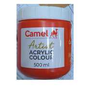 Camel Camlin Kokuyo Artist Acrylic Colour Series 3 Cadmium Red (500 ml)