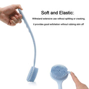 E-COSMOS® Premium Silicone Back Scrubber with Long Handle - BPA-Free Shower Body Brush for Men & Women (Multi Color)