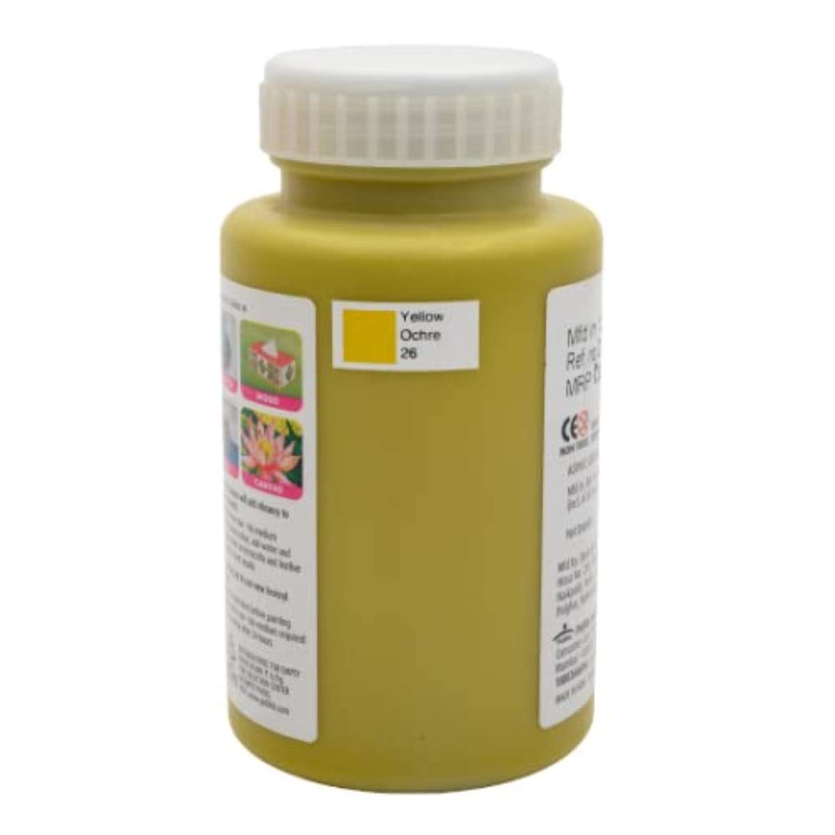 Fevicryl Pidilite Acrylic Painting Color (Yellow Ochre, 500ml) & Pidilite Pearl Acrylic Painting Color (Bronze, 100ml)