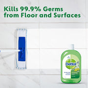 Dettol Liquid Disinfectant for Floor Cleaner, Surface Disinfection, Personal Hygiene (Lime Fresh, 1L) (Pack of 2)