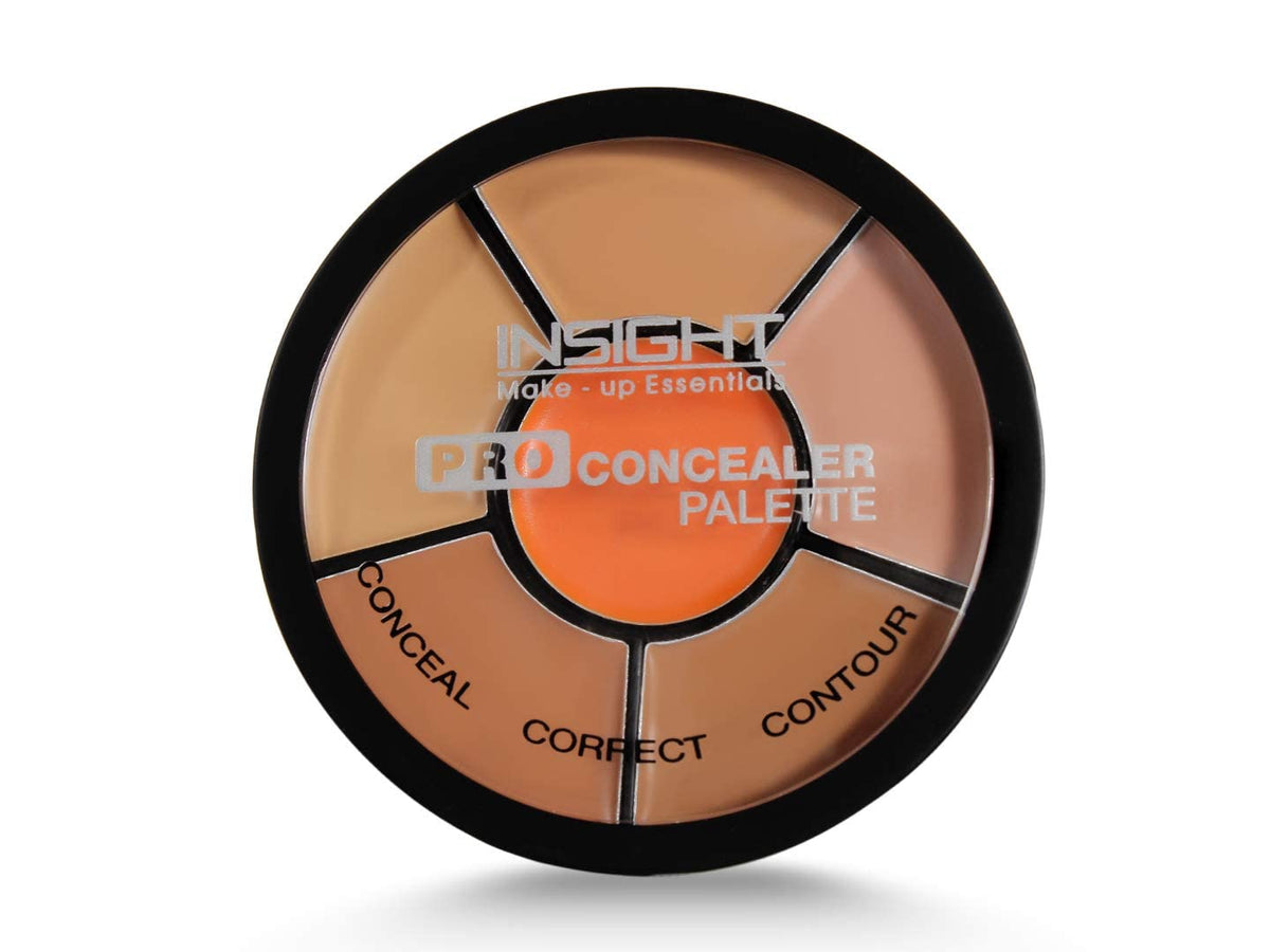 INSIGHT Pro Concealer Palette – Shade Concealer | Makeup Wheel for Face | Satin–Matte Finish | 3-in-1 Conceal, Contour & Correct | Waterproof | Full Coverage | 15gm