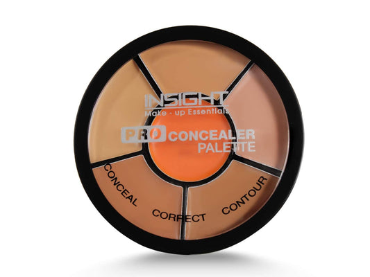 INSIGHT Pro Concealer Palette – Shade Concealer | Makeup Wheel for Face | Satin–Matte Finish | 3-in-1 Conceal, Contour & Correct | Waterproof | Full Coverage | 15gm