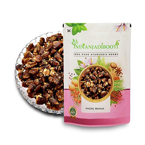 IndianJadiBooti Mahua Flower (Madhuca Longifolia) - Dried Mahwa/Mohwa - Natural Sweetener & Energy Superfood - Sun-Dried & Cleaned