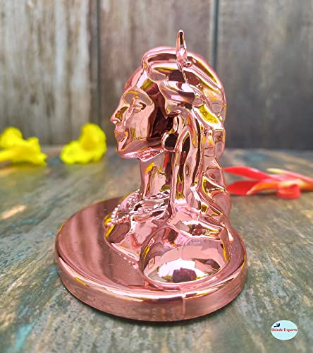 SHINDE EXPORTS Adiyogi Statue for Car Dashboard | Mahadev Shiv Idol Murti for Pooja, Gift, Home & Office Decor. (Silver Tone) (Copper Tone)