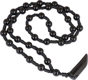 ASTRODIDI Black Beads Mirchi Shape Pendant and Black Beads Dhaga Mala Elephant Tusk Shape Black Cotton Dori With Pendant Black Beads Black Pendant for Unisex