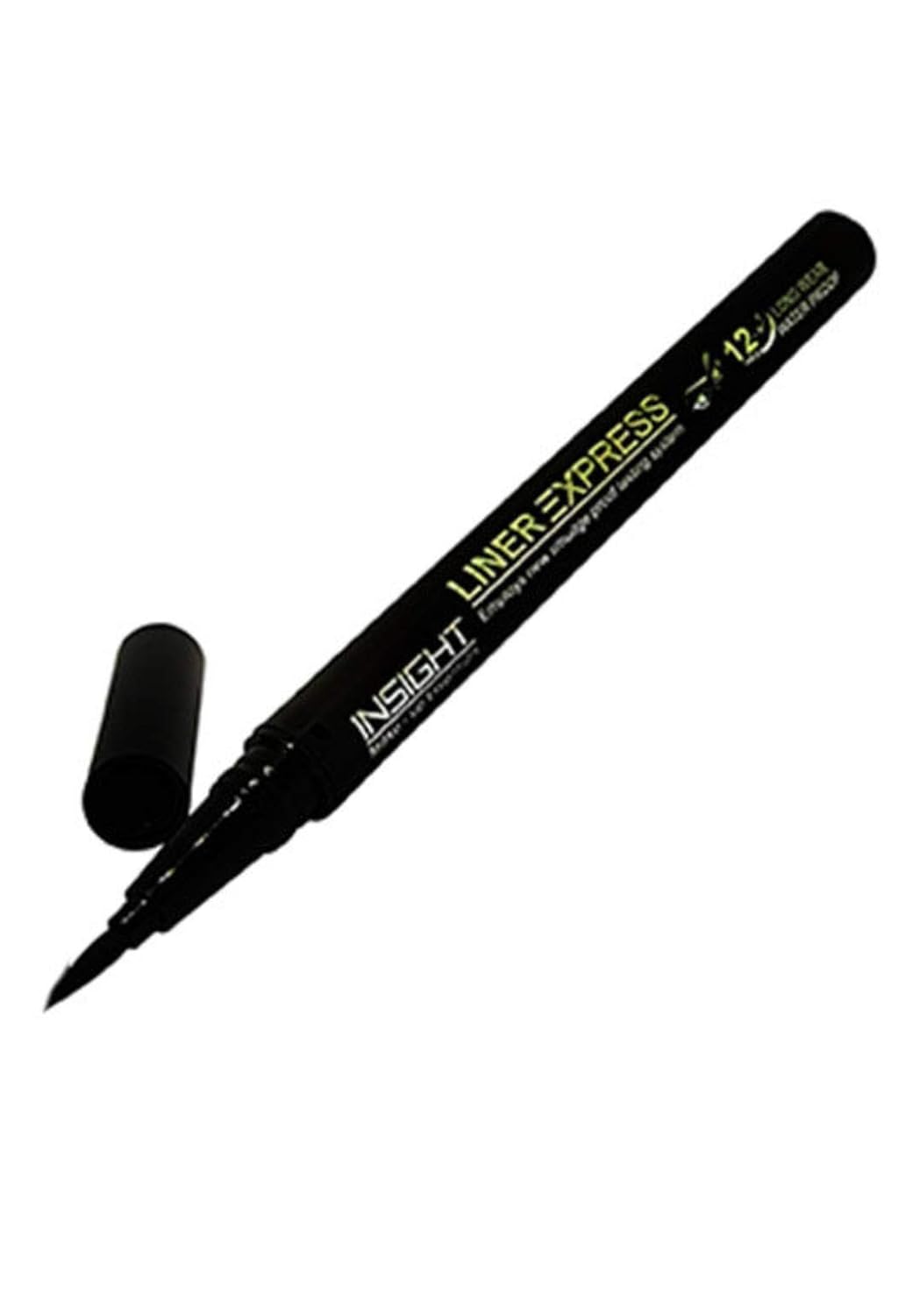 INSIGHT Cosmetics Liner Express Eye Pen, Black(Matte), 1.5g (Black) & Insight Non Transfer Lip Color, Matte Finish, 4ml (19 Dive)