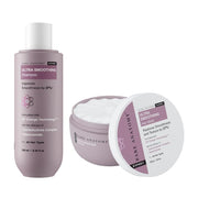 Bare Anatomy Ultra Smoothing Shampoo & Hair Mask Combo | Dry & Frizzy Hair | Carbohydrate Complex & Niacinamide | 250ml + 250gm