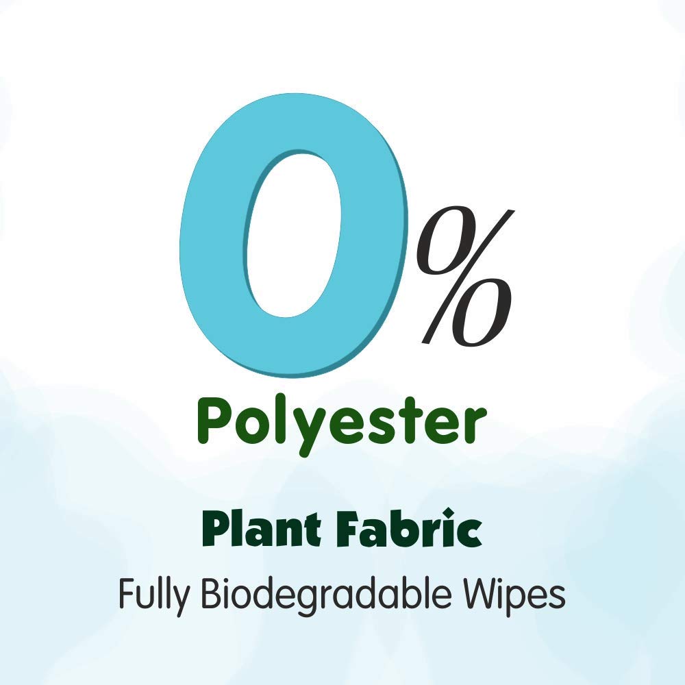 Mother Sparsh Cotton Scented Water Plant Fabric, Biodegradable Wipe (Blue, 15 Wipes)
