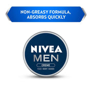 Nivea Men Creme, Non Greasy Moisturizer, Cream For Face, Body & Hands, 75 ml & Nivea Lip Balm, Pomegranate Shine, 24H Moisture With Natural Oils, Dark Red Shine & Pomegrenate Aroma, 4.8 G