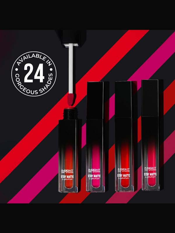 INSIGHT Stay Matte Lipcolor | Butter Texture with Matte Finish | Long Lasting Formula | Transferproof | Comfortable Wear | Infused with Avocado Oil & Niacinamide - (PHOTO DUMP) 3g
