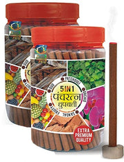Parag Fragrances Panchratna Dhoop Sticks / पंचरत्न धूपबत्ती (Pack of 5 x 30gm = 150gm) / 5 in 1 Fragrance Sandalwood, Orchid,Oud, Patchouli & Fruity