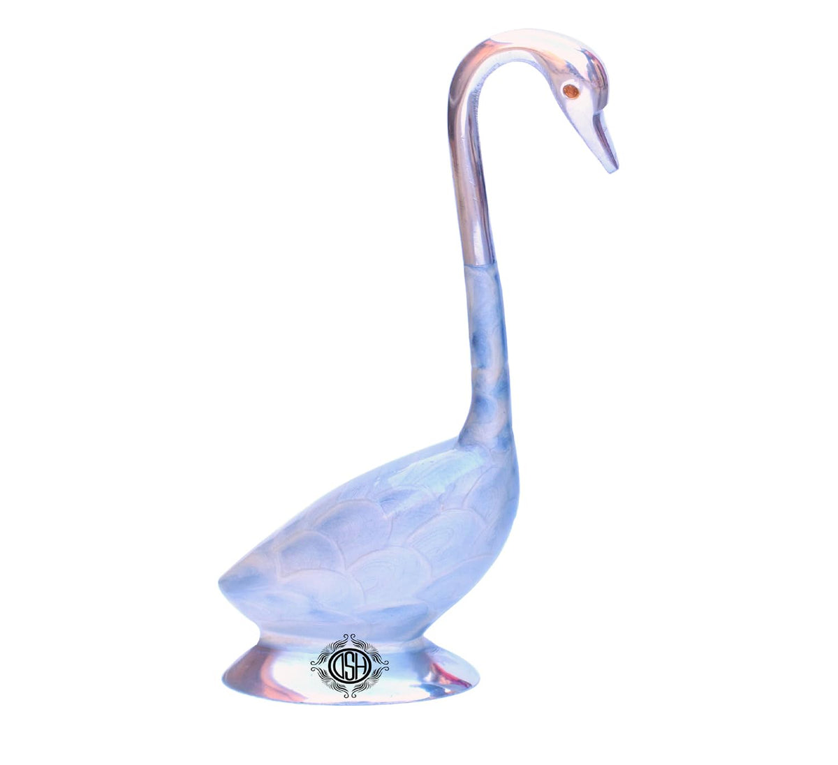 DSH CRAFTING YOUR CURIOSITY Metal Decorative Swan Duck Showpiece Kissing Duck Showpiece for Home Décor and Gift (White)