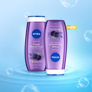 NIVEA Fresh Power Fruit 250ml Body Wash| Shower Gel with Real Fruit Extracts| Pure Glycerin for Instant Soft & Summer Fresh Skin|Microplastic Free |Clean, Healthy & Moisturized Skin