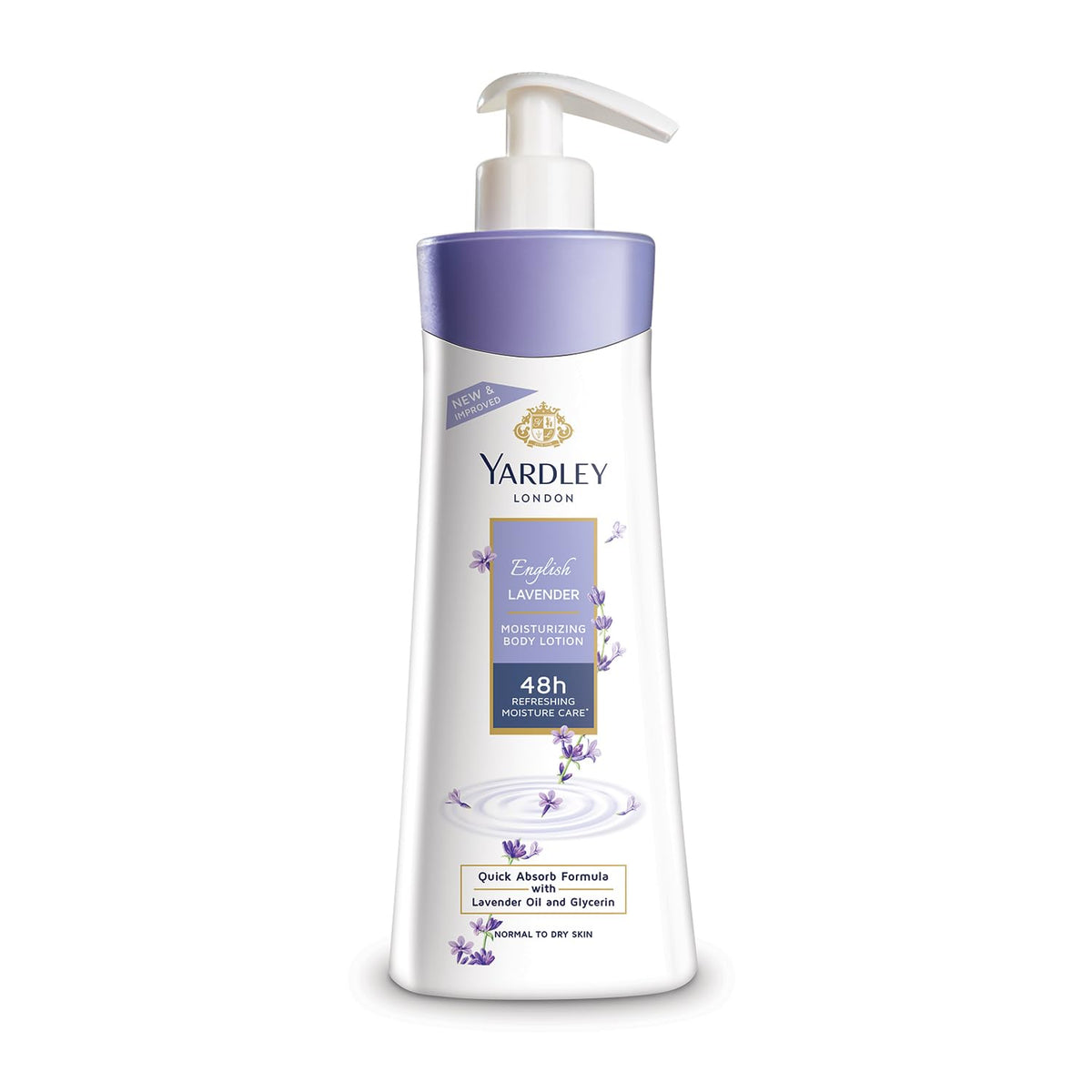 Yardley London English Lavender Moisturizing Body Lotion With Germ Shield| Infused With Lavender Oil| Daily Use Hand & Body Lotion With Natural Floral Extracts For Women| 600ml